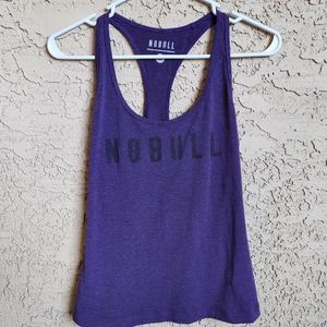 No Bull Purple Racerback Tank | M